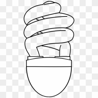Light Bulb Outline Png - White Light Bulb Outline, Transparent Png