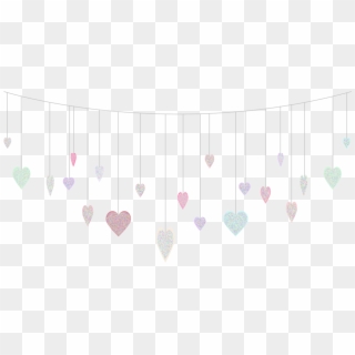 This Is A Sticker Of Hanging Sequenced Hearts - Heart, HD Png Download