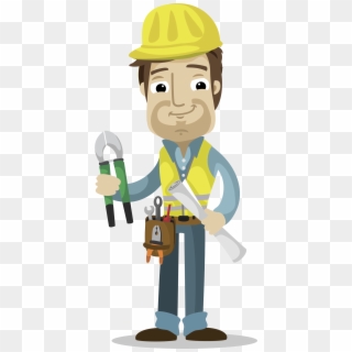 Construction Clipart Contracting - Construction Worker Animation Png, Transparent Png