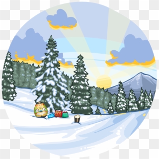 Merry Christmas Scene - Illustration, HD Png Download
