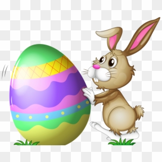 Easter Basket Bunny Png Transparent Images - Oeuf De Paques Lapin, Png Download