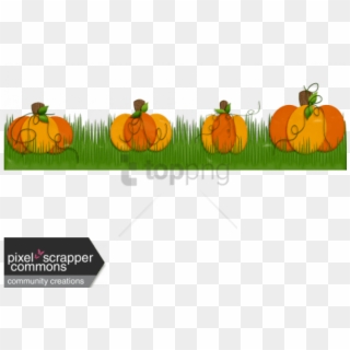 Free Png Pumpkin Patch Boarder Png Image With Transparent - Pumpkin, Png Download