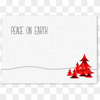 Picture Of Red Peace On Earth Greeting Card - Paper, HD Png Download