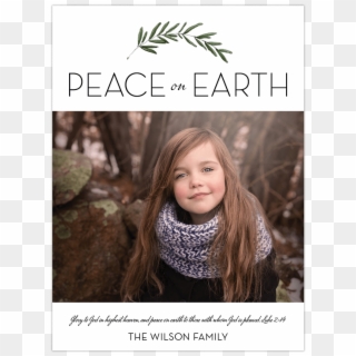 Peace On Earth Christmas - Girl, HD Png Download