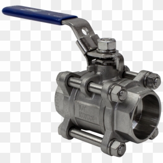 Flow , 3 Piece Stainless Steel Ball Valve, HD Png Download