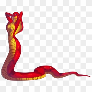 Snake Scales Png - Red Female Anthro Snake, Transparent Png