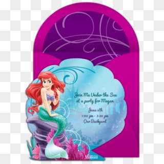 This Gorgeous Invitation Is From Punchbowl - Little Mermaid In Shell, HD Png Download
