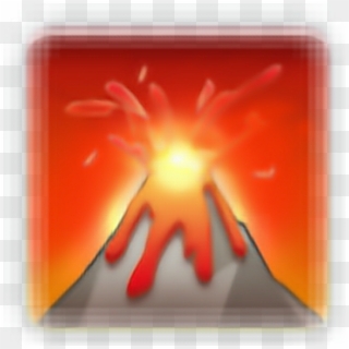 #volcán #vulcan #fire #fuego #emoji - Graphic Design, HD Png Download
