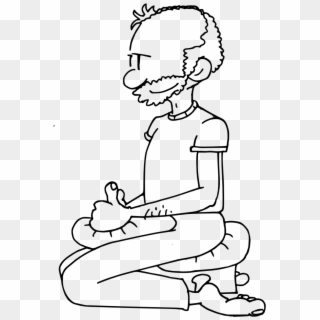 Postura De Meditacion Sentado Sobre Un Banquito O Arrodillado - Posicion De Arrodillado En Educacion Fisica, HD Png Download
