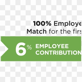 100 Percent Employer Match For First 6 Percent Employee - Company Name, HD Png Download