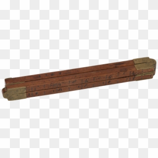 18th Century Wooden U0026 Brass Folding Ruler / Yardstick - Plank, HD Png Download
