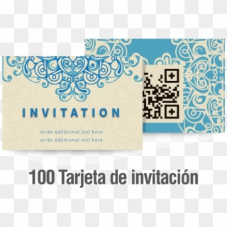 100 Tarjetas De Invitación - Graphic Design, HD Png Download