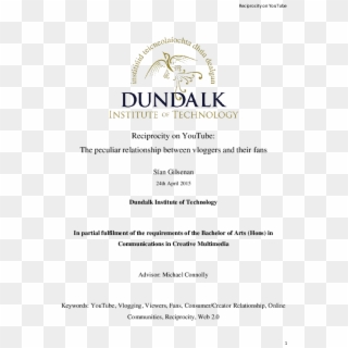 Pdf - Dundalk Institute Of Technology, HD Png Download