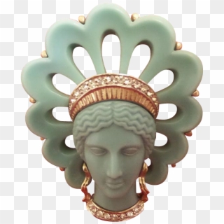 Vintage Signed Boucher Statue Of Liberty Brooch Lady - Statue, HD Png Download