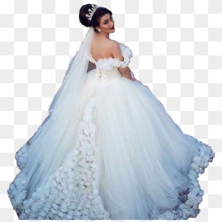 #vestido #novia #blanco - Wedding Dress, HD Png Download