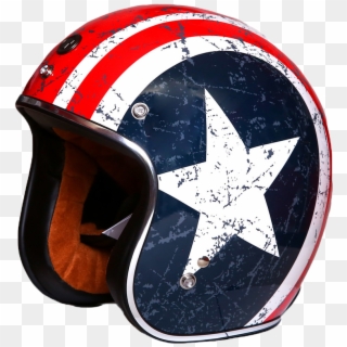 Torc 3/4 Motorcycle Helmet With Graphic (rebel Star - Star Motorcycle Helmet, HD Png Download
