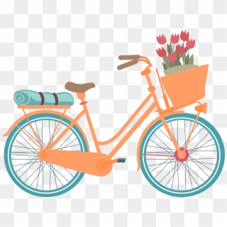 Ilustra Es Bicicletas Com Flores Pinterest - Sigue Tus Sueños Ellos Saben El Camino, HD Png Download