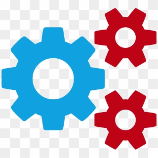 Contact - Cogs Vector Icon Png, Transparent Png