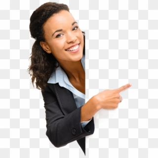 Woman Pointing Transparent , Png Download - Lady Pointing Image Transparent, Png Download