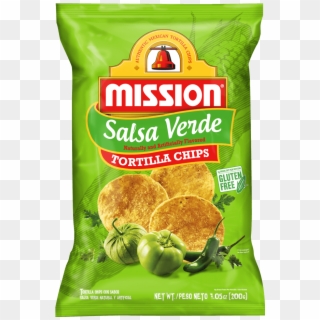 Salsa Verde Tortilla Chips - Mission Salsa Verde, HD Png Download