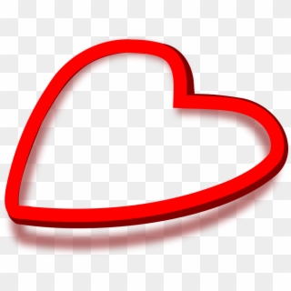 Corazón Rojo Sombra El Amor San Valentín - Heart, HD Png Download