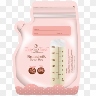 Tiny Touch Accessories Breast Milk Bag With Spout 250ml/8oz - Label, HD Png Download