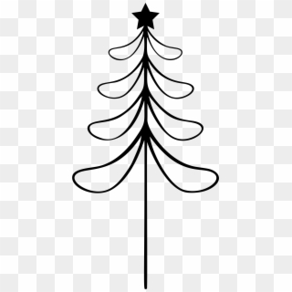 This Free Icons Png Design Of Abstract Christmas Tree - Line Art, Transparent Png
