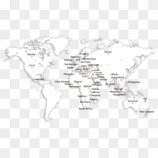 Ambica, India's Largest Supplier Of Extruder Screens - World Map, HD Png Download