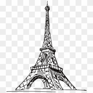 639 X 725 17 - Eiffel Tower Sketch Png, Transparent Png