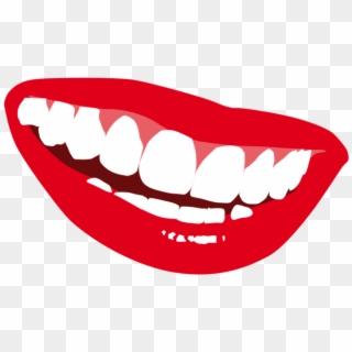 Creepy Smile Clipart - Mouth Teeth Clipart, HD Png Download