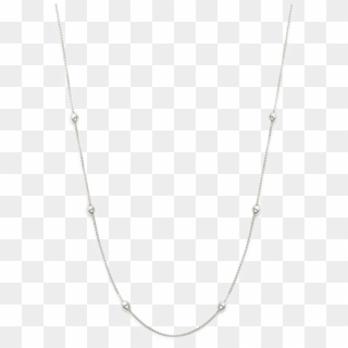 Silver Chain Png Image Background - Silver Necklace Chain Png, Transparent Png