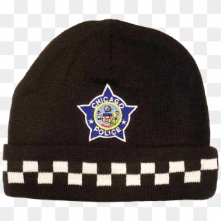 Chicago Police Winter Skull Cap With Cuff Police Officer - Chicago Police Department Beanie, HD Png Download