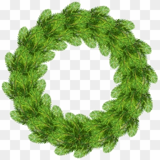Green Wreath Image Royalty Free Download Huge - Wreath, HD Png Download