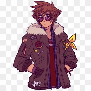#sora And Big Poofy Jackets Two Of My Favorite Things - Destiny Islanders Sora, HD Png Download