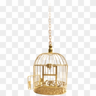 Open Duet - Gold Bird Cage Png, Transparent Png