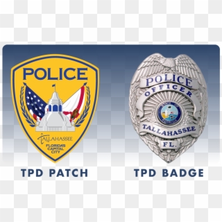 Tpd Uniform Patch & Badge - Tallahassee Police Department Badge, HD Png Download