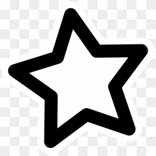 Star Icon Text - Black Star Clipart Transparent, HD Png Download