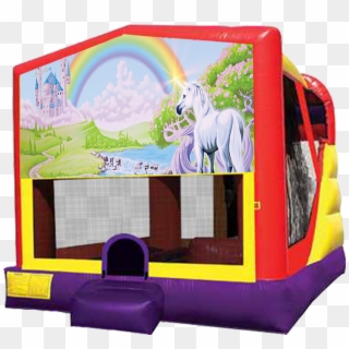 Rainbow Unicorn Party 4 In 1 Combo In Austin Texas - Pj Mask Bounce House, HD Png Download