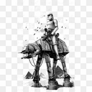 Stormtrooper Riding Atat - Stormtrooper Riding A Horse, HD Png Download