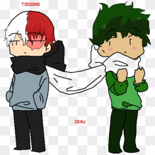 Todoroki And Deku - Cartoon, HD Png Download