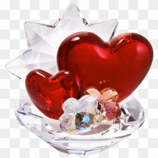 Valentine Day Gift Transparent Png Image - Crystal Hearts, Png Download