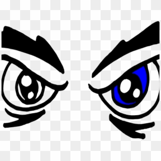 Angry Cartoon Eyes - Angry Eye Cartoon Png, Transparent Png