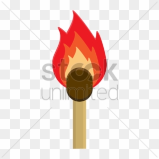 Burning Match Stick V矢量图形 - Emblem, HD Png Download