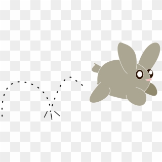 Vector Rabbit Bunny Hop - Clip Art Rabbit Hop, HD Png Download