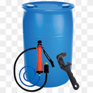 Water Storage Kit - Earthminded 55 Gal Industrial Plastic Drum, HD Png Download