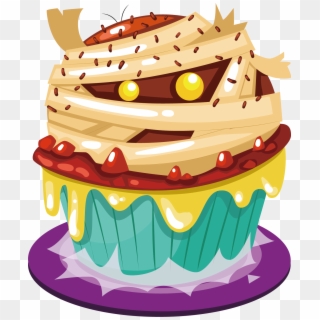 Cupcake Halloween Cake Birthday Cake - Halloween Birthday Cake Png, Transparent Png