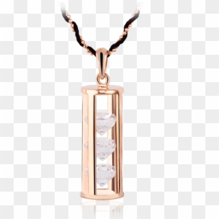 18 K Chapado En Oro Cadenas De Doble Filamento Collar - Locket, HD Png Download