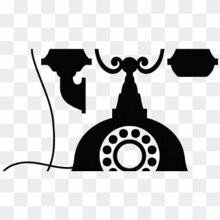 Old Telephone Clipart - Clip Art Vintage Phone, HD Png Download