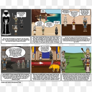 Creation To Ragnarok - Cartoon, HD Png Download