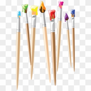 Crafts Clipart Pencil Cup - Artist Paint Brush Clipart, HD Png Download